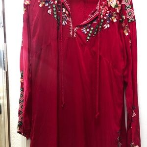 Johnny Was Embroidered Blouse